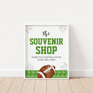 Poster Symbole Souvenir Shop Football Anniversaire Faveur