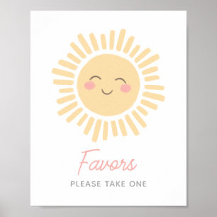 Poster Symbole Sunshine Sun Anniversaire Fête Faveurs