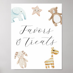 Poster Symbole Sweet Vintage Baby Toy Faveurs et Traiteme