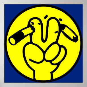 Poster Symbole thaïlandais ⚠ anti-tabac ⚠
