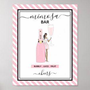 Poster Symbole unique de la barre Mimosa