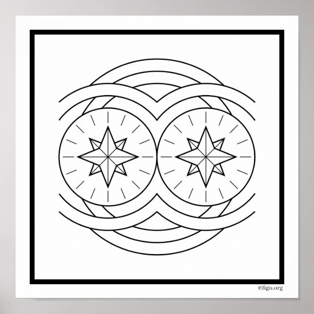 Poster Symbole universel (Devant)