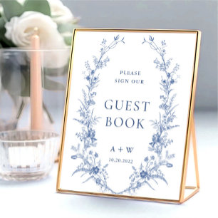 Poster Symbole victorien Ornate Grace Dusty Blue