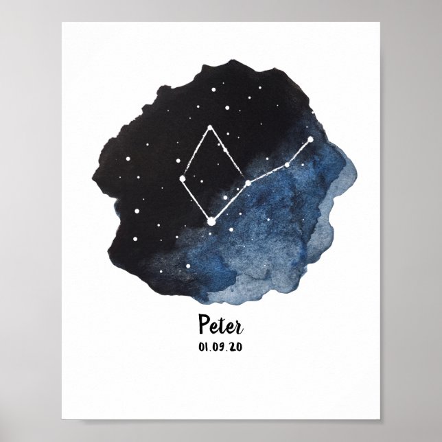 Poster Symbole Virgo Zodiac (Devant)