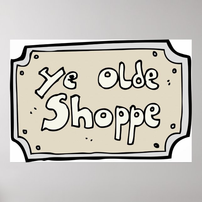Poster SYMBOLE YE Old Shoppe (Devant)
