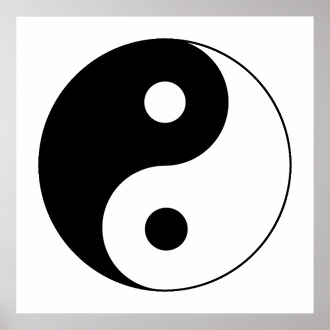 Poster SYMBOLE YIN / Yang (Devant)