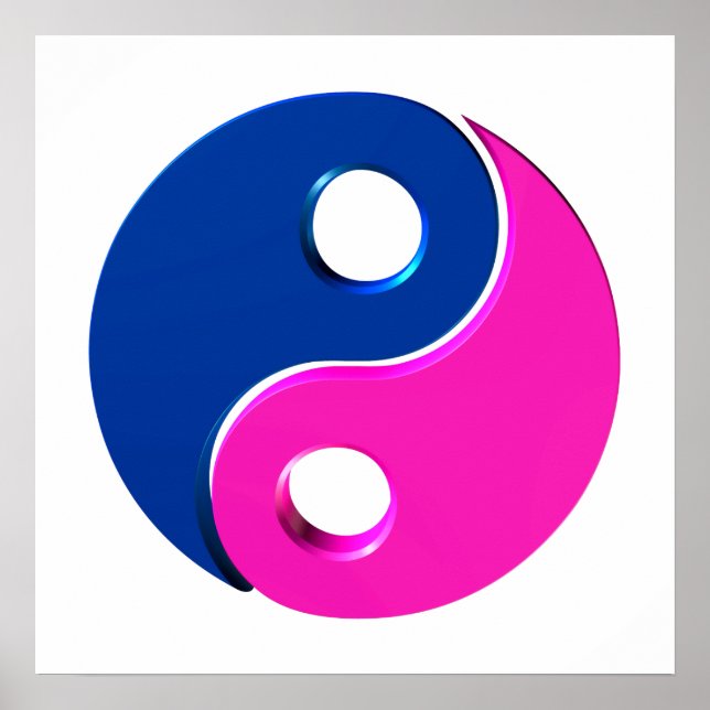 Poster Symbole Yin Yang (Devant)