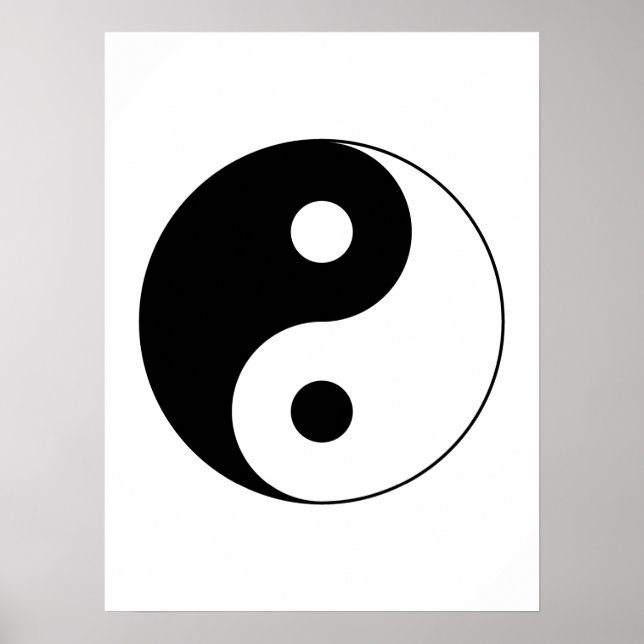 Poster SYMBOLE YIN Yang (Devant)
