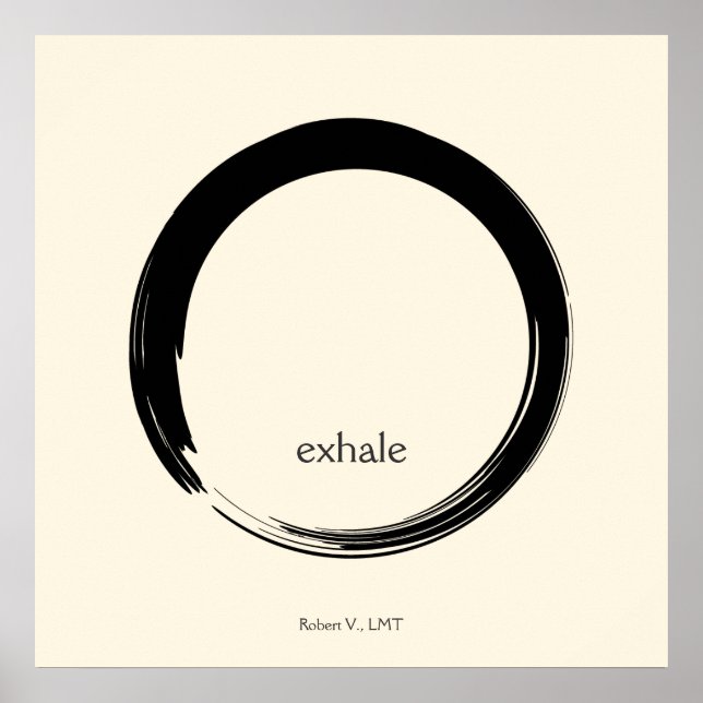 Poster Symbole zen (Devant)