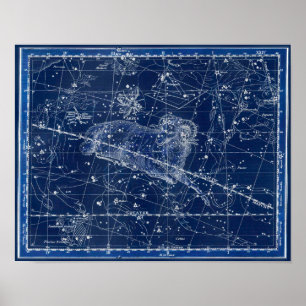 Poster Symbole Zodiac Aries Illustration Vintage