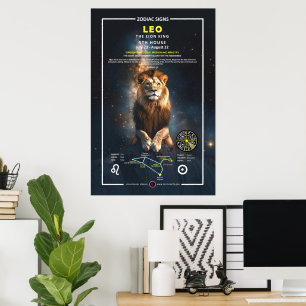 Poster Symbole zodiaque de Léon