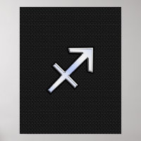 Symbole zodiaque du Sagittaire sur la peau de serp