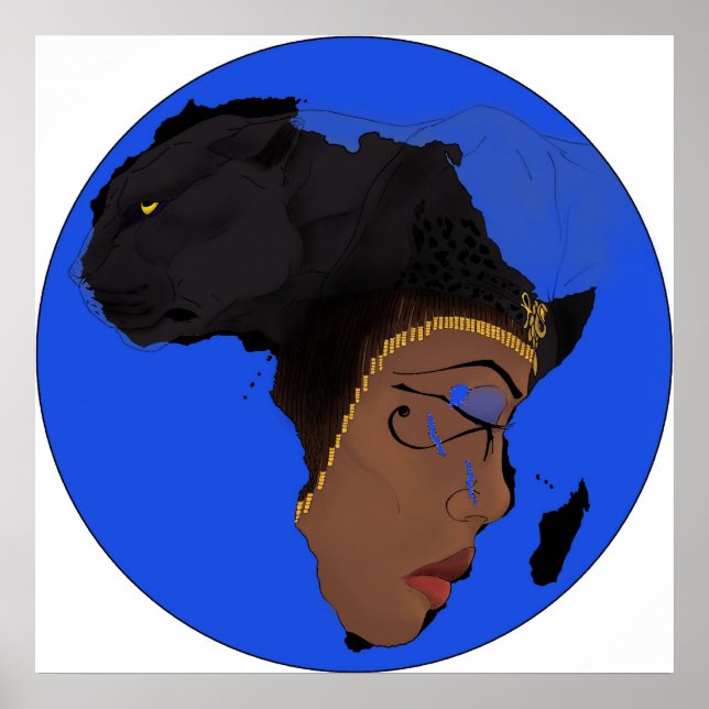 Poster Symboles AE de l'Afrique (Devant)