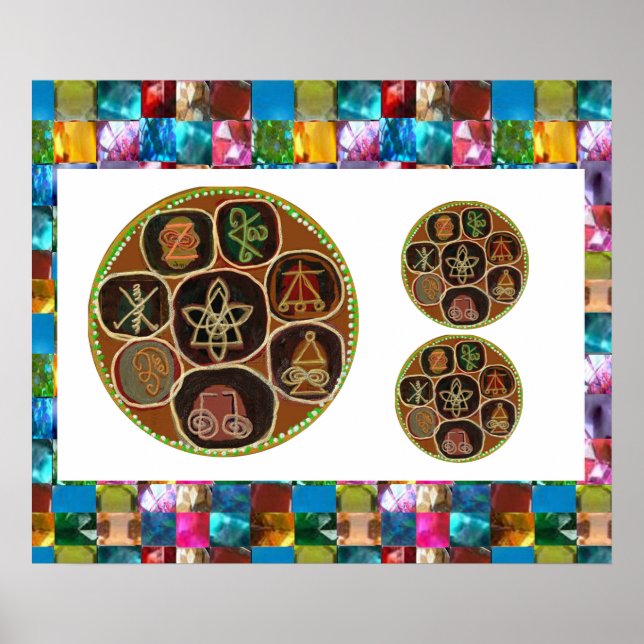 Poster Symboles de guérison KARUNA Reiki 2014 (Devant)