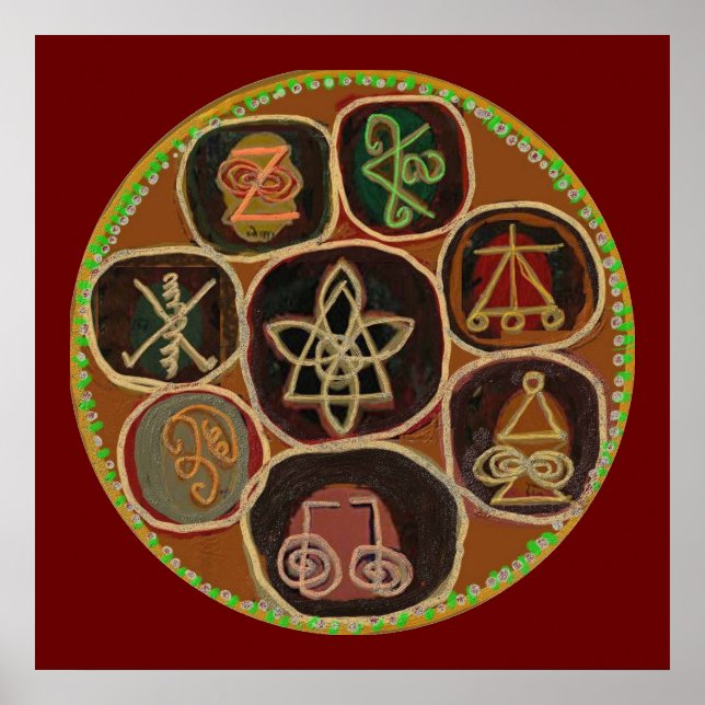 Poster Symboles de guérison KARUNA Reiki avr 2011 (Devant)