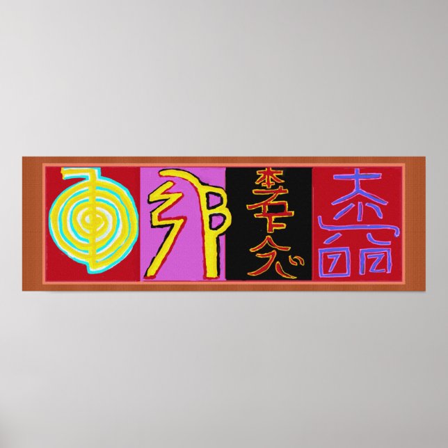 Poster Symboles de guérison Reiki 2010 (Devant)