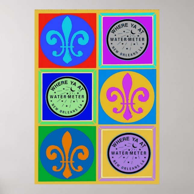 Poster Symboles de la Nouvelle-Orléans (Devant)