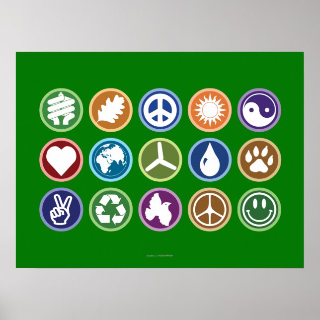 Poster Symboles écologiques (Devant)