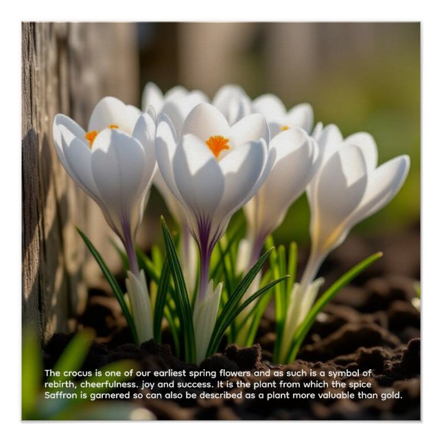 Poster Symbolisme du Crocus (Devant)