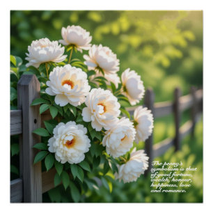 Poster Symbolisme du pivoine