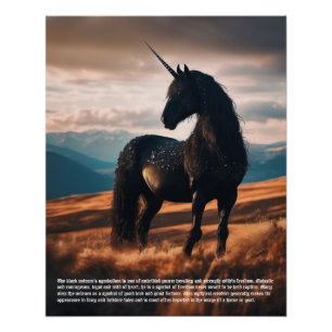 Poster Symbolisme Unicorne