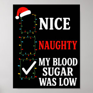 Poster Sympa Naughty Mon Taux De Sucre Dans Le Sang Était