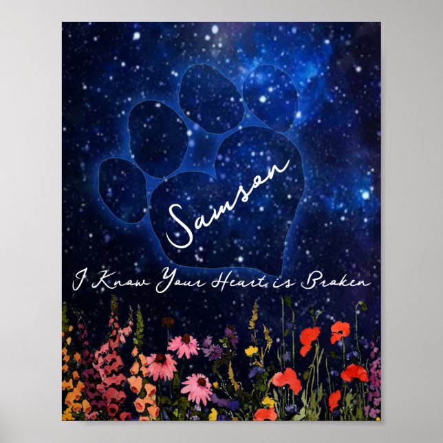 Poster Sympathie de perte de chien animal (Devant)