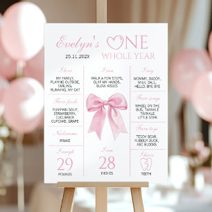 Poster Sympathie Pink Bow Coquette Anniversaire