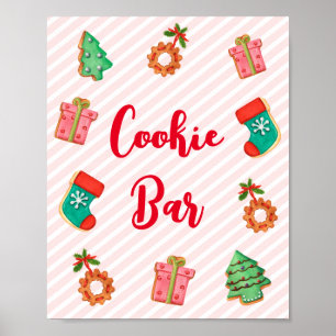 Poster Sympathie Rose Noël Barre de biscuits