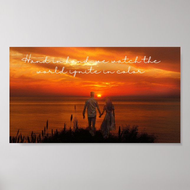 Poster Symphonie du coucher de soleil (Devant)