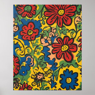 Poster Symphonie florale