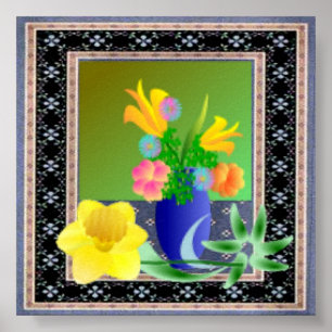 Poster Symphonie florale