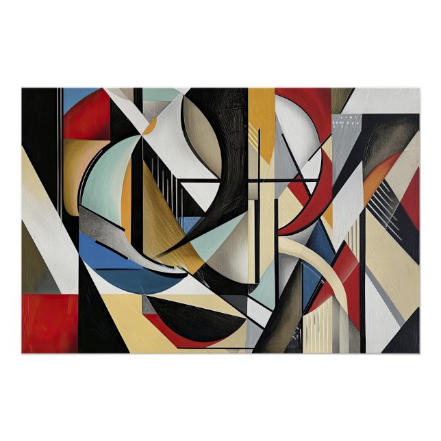 Poster Symphonie géométrique parfaite harmonie