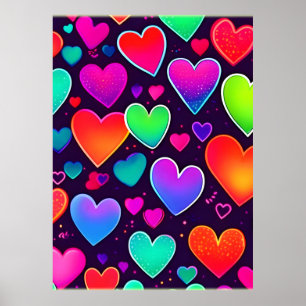 Poster Symphonie Neon Heart