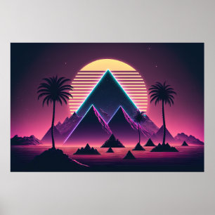 Poster Symphonie Synthwave : Echos des années 80