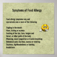 Symptômes de l'allergie alimentaire
