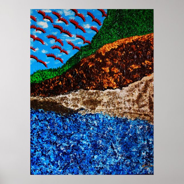 Poster "Synchronicité 3 (contraste élevé)" (Devant)