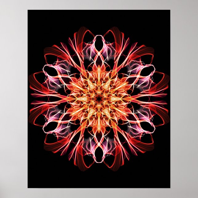 Poster Synchronicité Tissage & Esprit de vie se déroulant (Devant)