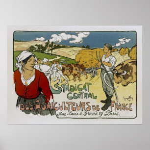 Poster Syndicat Central Des Agriculture De France