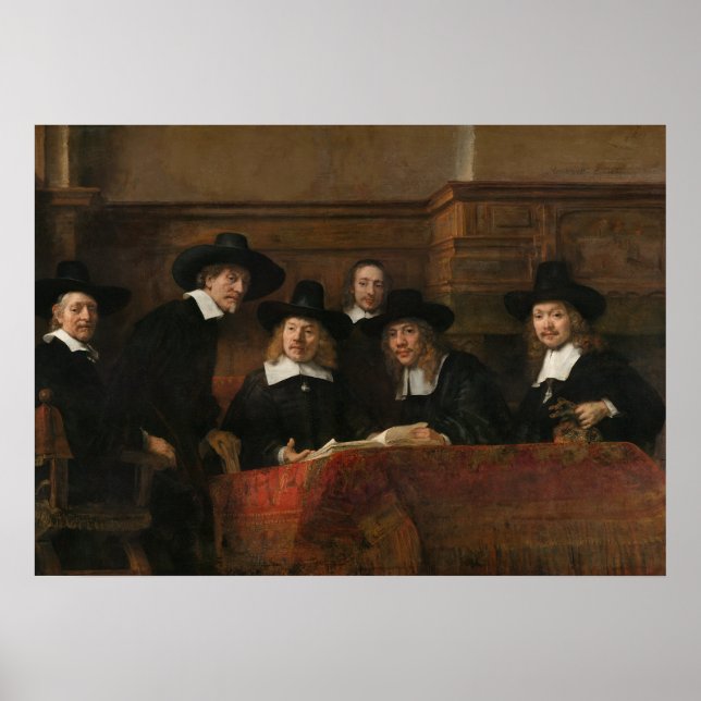 Poster Syndics de la guilde des Drapers (Devant)