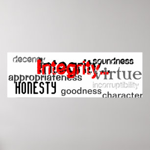 Poster Synonymes d'intégrité