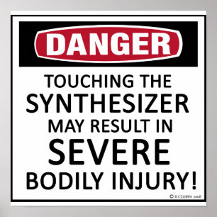 Poster Synthétiseur de danger