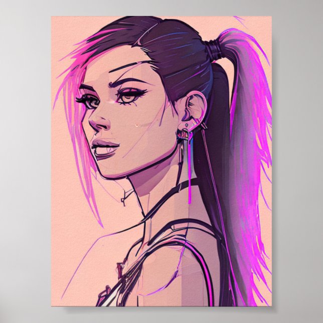 Poster Synthwave-punk (Devant)