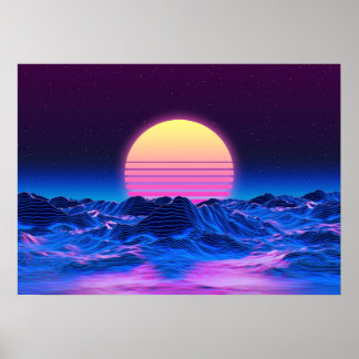 Poster Synthwave | Retrowave Wall Art