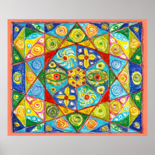 Poster Système Abstrait