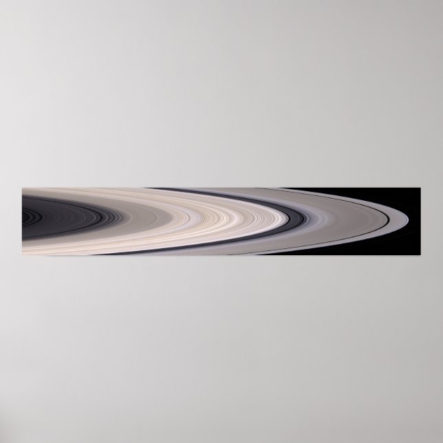Poster Système d'anneau de Saturne (Devant)