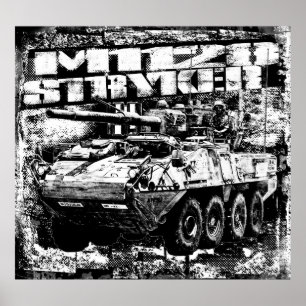 Poster Système d'arme mobile M1128 Stryker