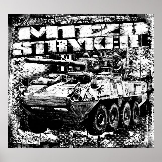 Poster Système d'arme mobile M1128 Stryker (Devant)