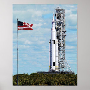 Poster Système de lancement spatial de la fusée de NASA s