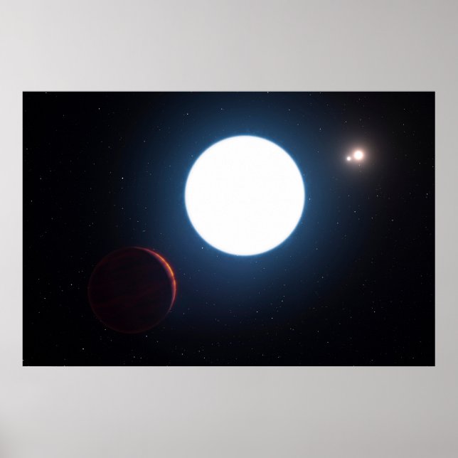 Poster Système Triple Étoiles Hd 131399 (Devant)